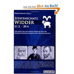 Zitatenschatz Widder - 21.03. - 20.04