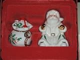 Lenox Santa and Toys Pepper Shakers