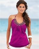 Beaded halter top