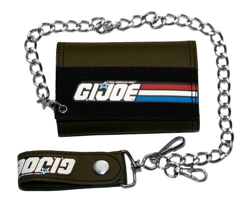  G.I. Joe Logo TV Trifold Wallet With Chain
