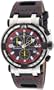 Chase-Durer Men's 224.2BR-LEA Trackmaster Pro Chronograph 2nd Edition Red-Stitched Leather Watch