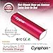 Portable Charger Power Bank USB Battery Pack For iPhone 6, 5, 5S, 5C, 4S, 4, Samsung S-Series - iPhone 6/5/4, Samsung Adapters w/USB Cable - Cynphon JumpStart JS-2400 (Fuchsia)
