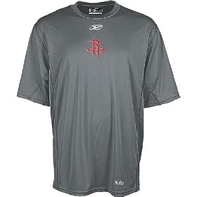 Houston Rockets NBA Loosefit Play Dry Practice Short Sleeve Shirt By Reebok by Men's S/S Button Shirts