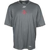Houston Rockets NBA Loosefit Play Dry Practice Short Sleeve Shirt By Reebok by GametimeUSA