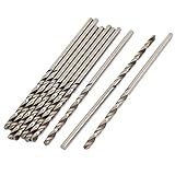 uxcell ツイストドリルビット　フライス　HSS素材　1.7x 25mm 2フルート 　10本