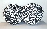 from Zippy UK Zippy Twin Pack - 15 Round Cushions - Black Daisy Pad + Waterproof Backing - Garden Furniture Cushions
