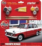 Airfix A55201 Triumph Herald 1:32 Scale Classic Car Category 2 Gift Set including paint glue & brushes