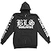 Black Label Society Men's Worldwide Zippered Hooded Sweatshirt Black