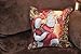Tache Christmas Festive Winter Holiday Santa Down The Chimney Decorative Woven Tapestry Cushion Throw Pillow Cover, 1 Piece 16 x 16