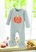 Mud Pie Baby Girl Holiday One Piece Playwear Set Long Sleeve, Pumpkin, 6-9 Months