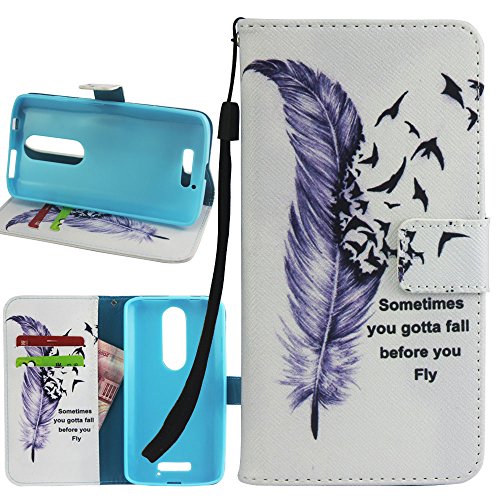 Droid Turbo 2 Case, Droid Turbo 2 flip Case, Harryshell(TM) Feather Wallet Folio Leather Flip Case Cover with Card Slot and Wrist Strap for [VERZION] Motorola Droid Turbo 2 / Moto X Force (2015)