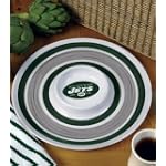 New York Jets Melamine 14" Chip and Dip Set