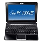 ASUS Eee PC 1000HE 10-Inch Netbook (1.66 GHz Intel Atom N280 Processor, 1 GB RAM, 160 GB Hard Drive, 10 GB Eee Storage, Bluetooth, XP Home, 9.5 Hour Battery Life) Black