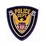 EAGLE CENTER POLICE Officer Shoulder Patch Badge Insignia Emblem Blue Border (2 INCLUDED, PAIR !)