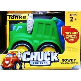 Tonka Chuck & Friends - 5 Inch Rowdy the Garbage Truck w/Spinning Wheels
