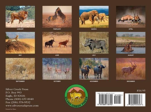 2016 African Safari Calendar