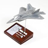 F-22A Raptor Desktop Wood Model Plane/Museum Quality Collectible Handcrafted Military Aircraft Display Gift Toy / Unique and Perfect Gift Idea