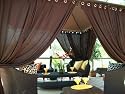Outdoor Gazebo Patio Drapes Rich Brown 95" Includes (2) Panels (Each Panel 42" X 95")
