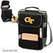 Georgia Tech Yellow Jackets Duet Insulated Wine and Cheese Tote - Black w/Digital Print