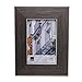 kieragrace Emery Picture Frame, 4 by 6-Inch, Plastic Resin, Brushed Pewter (PH43878-2)