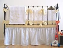 yellow stars crib bedding by sweet william