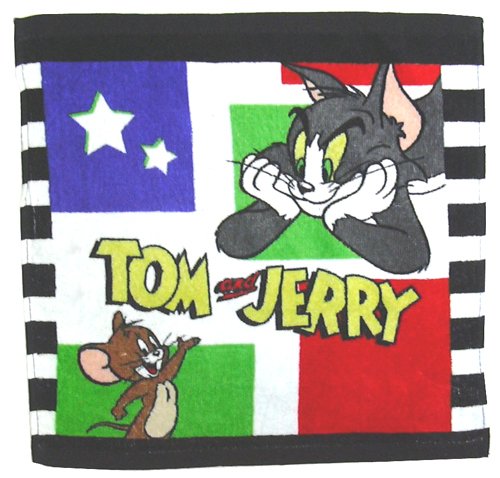 ☆アメキャラ☆TOM & JERRY/トムとジェリー《ホワイト》☆ハンドタオル（ハンカチ）