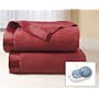 Sunbeam Twin SlumberRest Electric Heated Warming Heating Blanket, Cranberry Red.