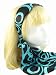 Apparel : Head Band ~ Black and Turquoise Swirl