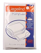 Liegelind 15100012001 - Mullwindel 3er Pack, Gr&ouml;&szlig;e 80x80cm Farbe: wei&szlig;