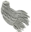 Handmade Luxurious PURE ALPACA NATURAL FIBER Scarf - Australian Gray (Gift Idea for Men/Knitted Entirely by Hand/Extra Long)