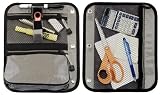 Case-it Pencil Pouch for Binders with 3 Zipper Pockets, Grey, 9 inch x 11 inch, PEN-03-GRY