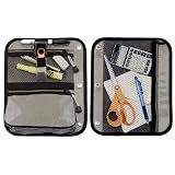 Case-it Pencil Pouch for Binders with 3 Zipper Pockets, Grey, 9 inch x 11 inch, PEN-03-GRY