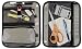 image and picture of Case-it Pencil Pouch for Binders with 3 Zipper Pockets, Grey, 9 inch x 11 inch, PEN-03-GRY