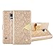 Pooqdo (TM) 2015 HOT Sell Luxury Flip Leather Wallet Case For Samsung Galaxy S5 i9600 (Gold)