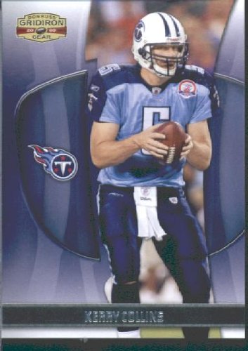 2009 Donruss Gridiron Gear Football Card # 49 Kerry Collins Tennessee Titans Mint Condition- Shipped In Protective Screwdown Display Case!