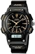 Casio Men's Core AQ150W-1EV Black Resin Quartz Watch with Black Dial