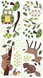 Lambs and Ivy Enchanted Forest Wall Appliques, Green