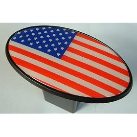 American Flag Patriotic Trailer Hitch Cover Plug for Cars, Trucks, SUVs