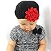 My Lello Infant Baby Girl's Crochet Beanie Hat with Flower Light Pink/White