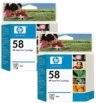 HP No. 58 Photo Cartridge Twin Pack (C6658AN)