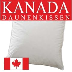 KANADA Daunenkissen Kopfkissen 15% Daunen 40x80 cm - Extra fest gef�llt