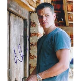 Matt Damon autographed 8x10 Jason Bourne photo