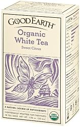 Good Earth Organic White Tea, Sweet Citrus, 18-Count Tea Bags (Pack of 6)