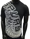 San Antonio Spurs Spiral Letters Drain Black T-shirt