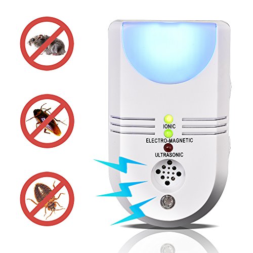 LONGKO 5-in-1 Pest Repellent Ultrasonic Repeller Electronic Pet Friendly Ionic Purifier Sensor Light LONGKO 5-in-1 Pest Repellent Ultrasonic Repeller Electronic Pet Friendly Ionic Purifier Sensor Light