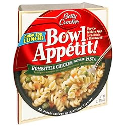 Betty Crocker Bowl Appetit, Homestyle Chicken Flavored Pasta, 2.3-Ounce Bowls (Pack of 12)