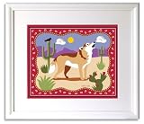 Ride  em Framed Print by Olive Kids (WOLF)