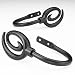 Loft Whip Black Drapery Holdbacks- Set of 2