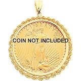 51PMHnEPzJL. SL160  14K Gold Bezel Jewelry for 1oz American Eagle Coin New