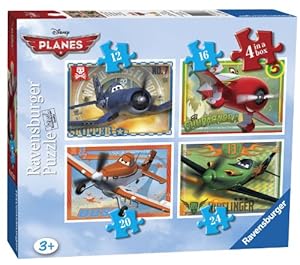 Ravensburger 07335 1 - Planes Puzzle, 4 in a Box